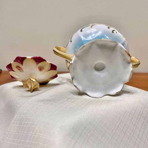 R.S. Prussia Vintage German Sugar Bowl Dish, Vintage Candy Dish, 1910 - Picture 4 of 10